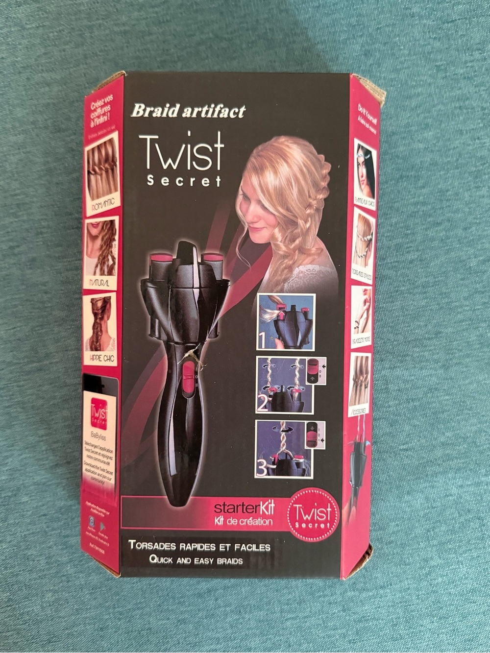 BaByliss Twist Secret Braiding Tool - Black & Pink